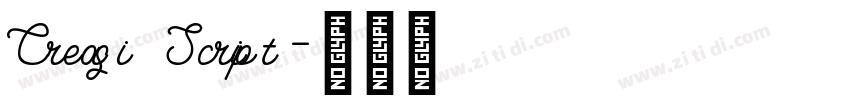 Creasi Script字体转换